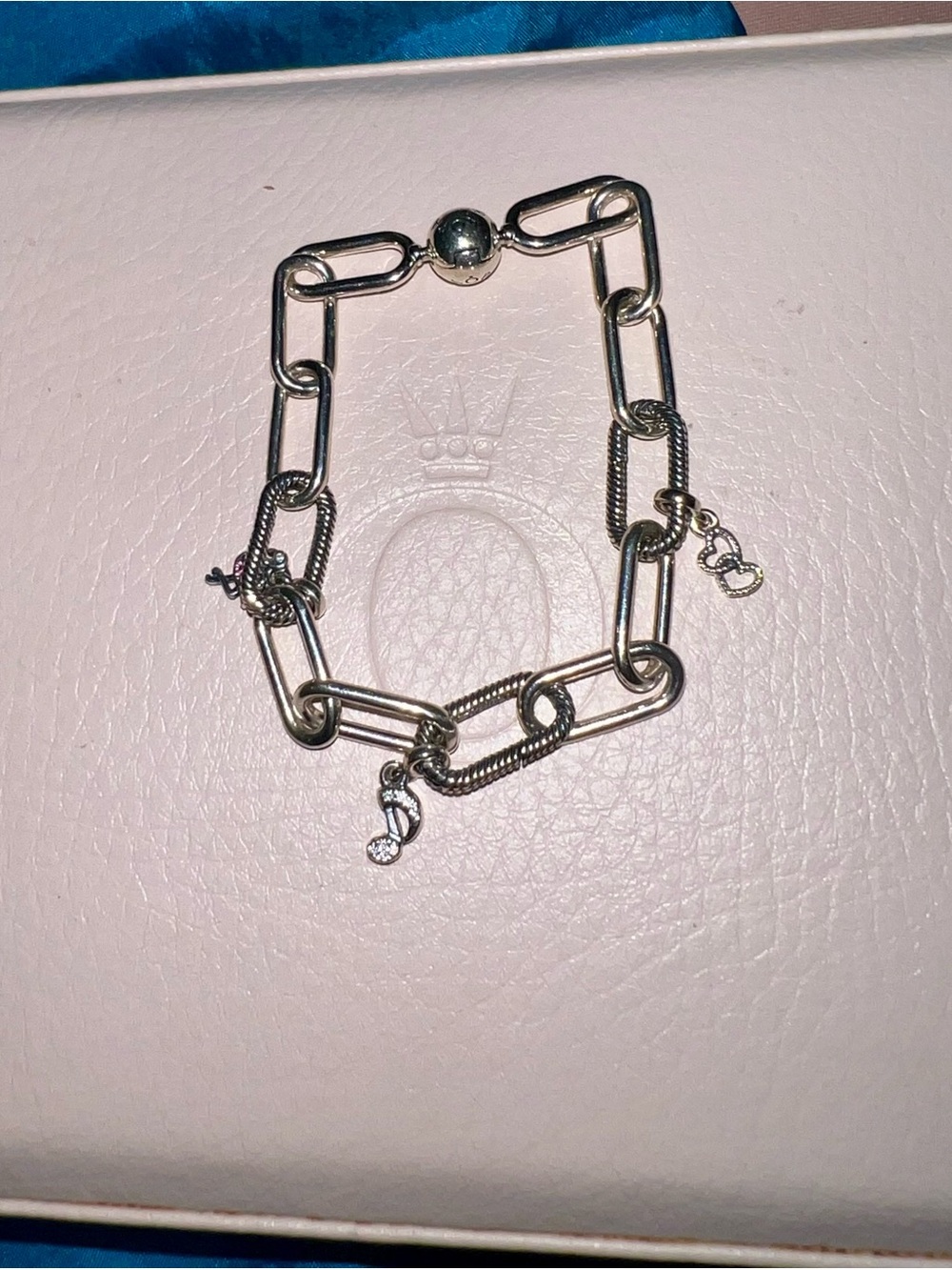 Pandora Me link bracelet with 3 mini charms